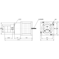 Pompa ad ingranaggi magnetici in acciaio inox da 1,5 ml / rev